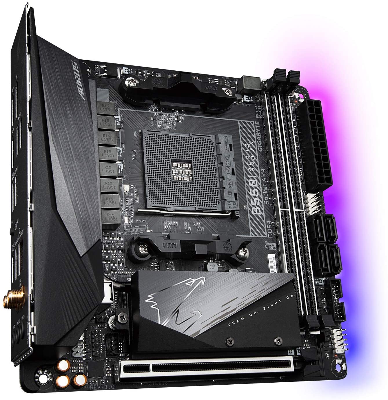 Gigabyte B550I AORUS PRO AX (WiFi) GAMING Motherboard for 3rd Gen Ryzen Processors - AM4 Socket - Image 3