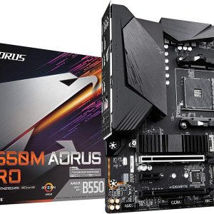 Gigabyte B550M AORUS PRO GAMING Motherboard with Thunderbolt Header for 3rd Gen Ryzen Processors - AM4 Socket