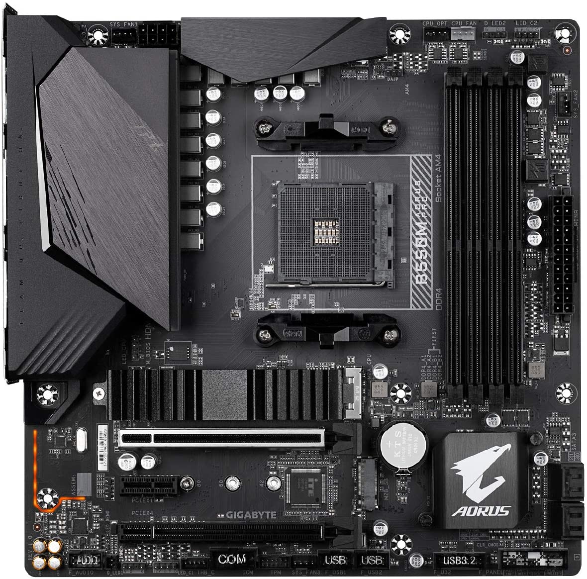 Gigabyte B550M AORUS PRO GAMING Motherboard with Thunderbolt Header for 3rd Gen Ryzen Processors - AM4 Socket - Image 2