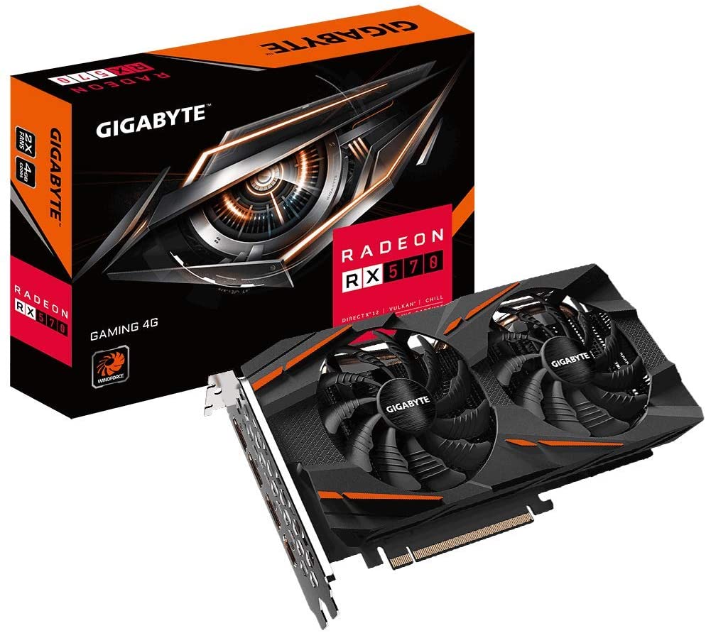 Gigabyte Radeon RX 570 GAMING 4G GDDR5 256-Bit 4GB Graphics Card (GV-RX570GAMING-4GD)