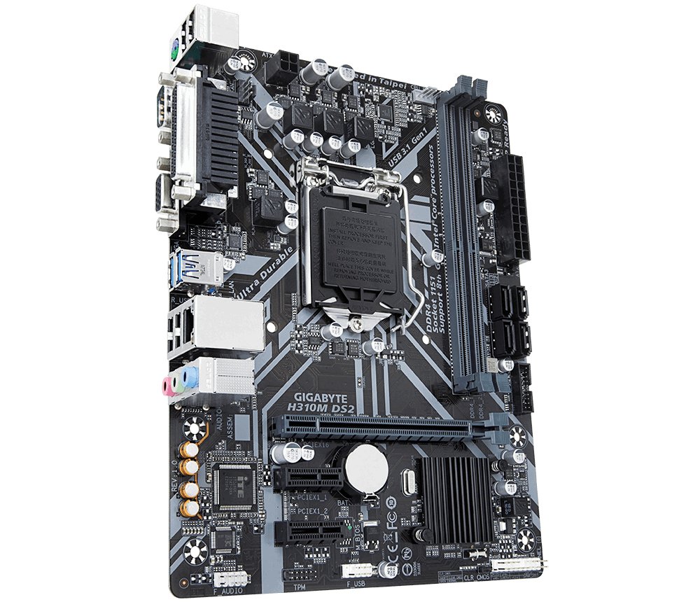 Gigabyte H310M DS2 2.0 Ultra Durable Motherboard for Intel 8th and 9th Gen Processors - LGA1151 Socket - Image 3