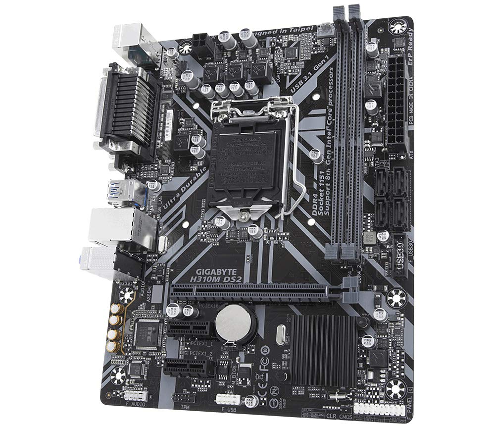 Gigabyte H310M DS2 2.0 Ultra Durable Motherboard for Intel 8th and 9th Gen Processors - LGA1151 Socket - Image 4