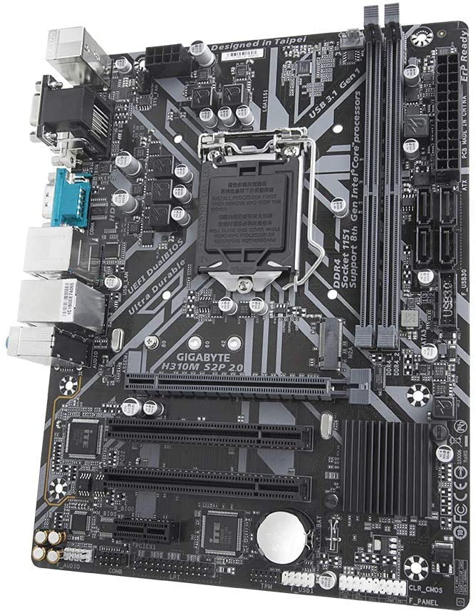 Gigabyte H310M S2P 2.0 Ultra Durable Motherboard for Intel 8th and 9th Gen Processors - LGA1151 Socket - Image 2