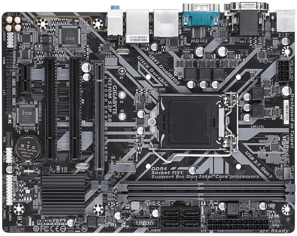 Gigabyte H310M S2P 2.0 Ultra Durable Motherboard for Intel 8th and 9th Gen Processors - LGA1151 Socket - Image 4