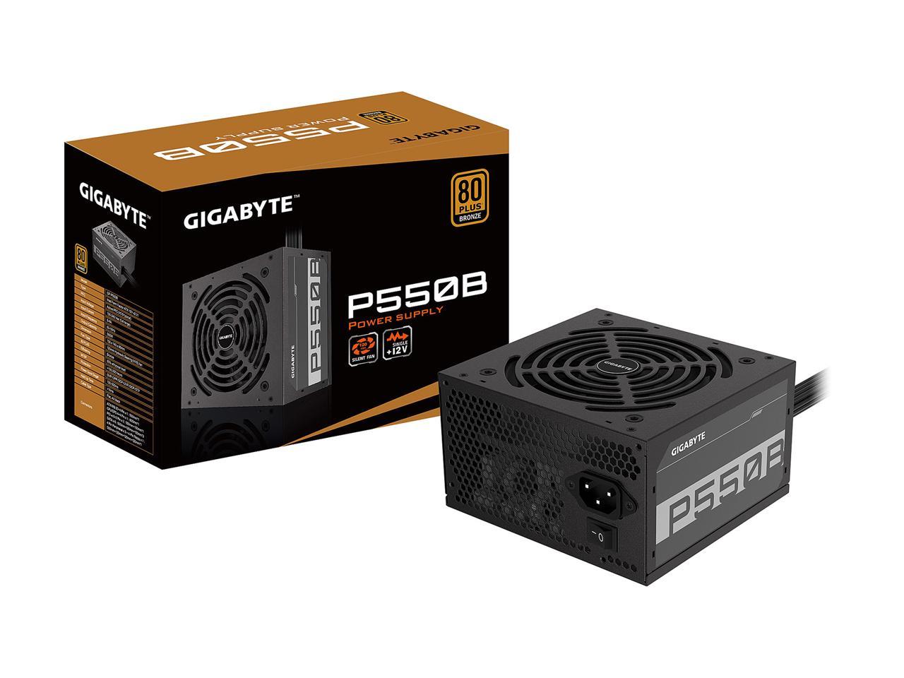 Gigabyte P550B - 550 Watt 80 Plus Bronze Certified PSU (GP-P550B)