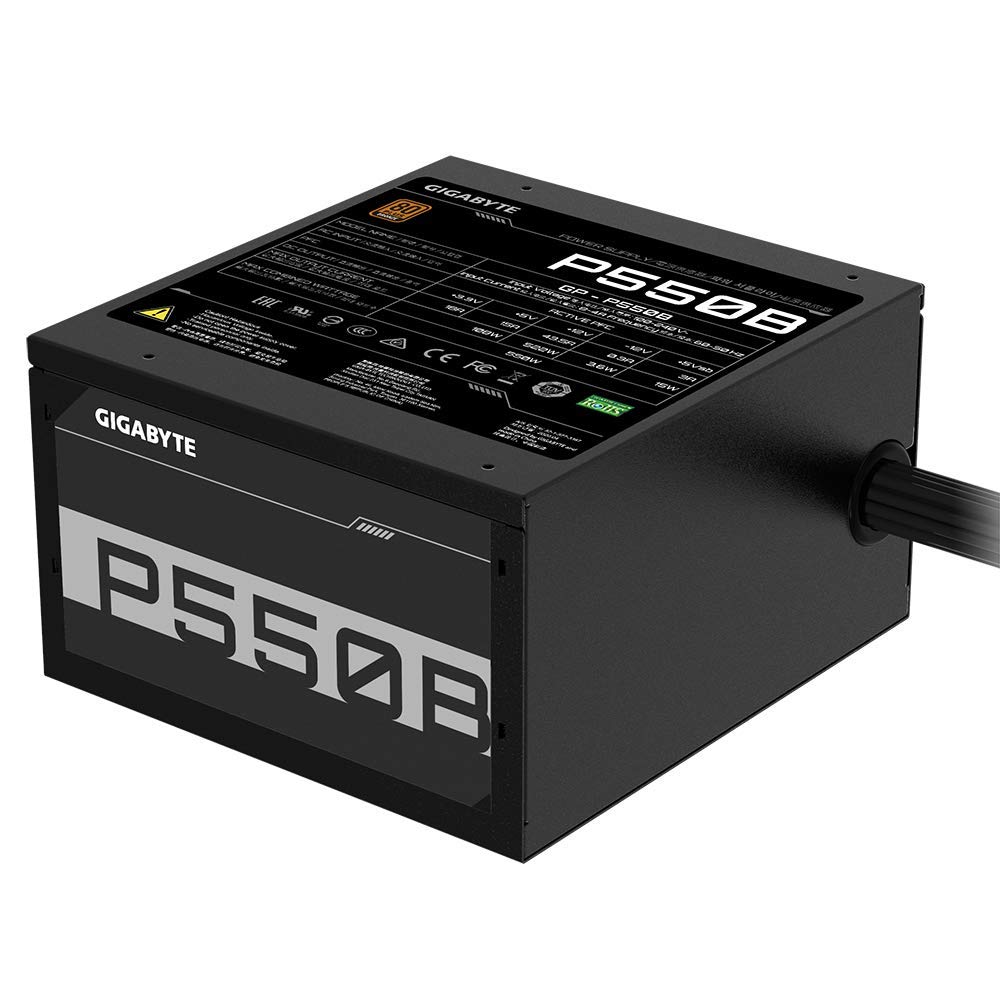 Gigabyte P550B - 550 Watt 80 Plus Bronze Certified PSU (GP-P550B) - Image 2
