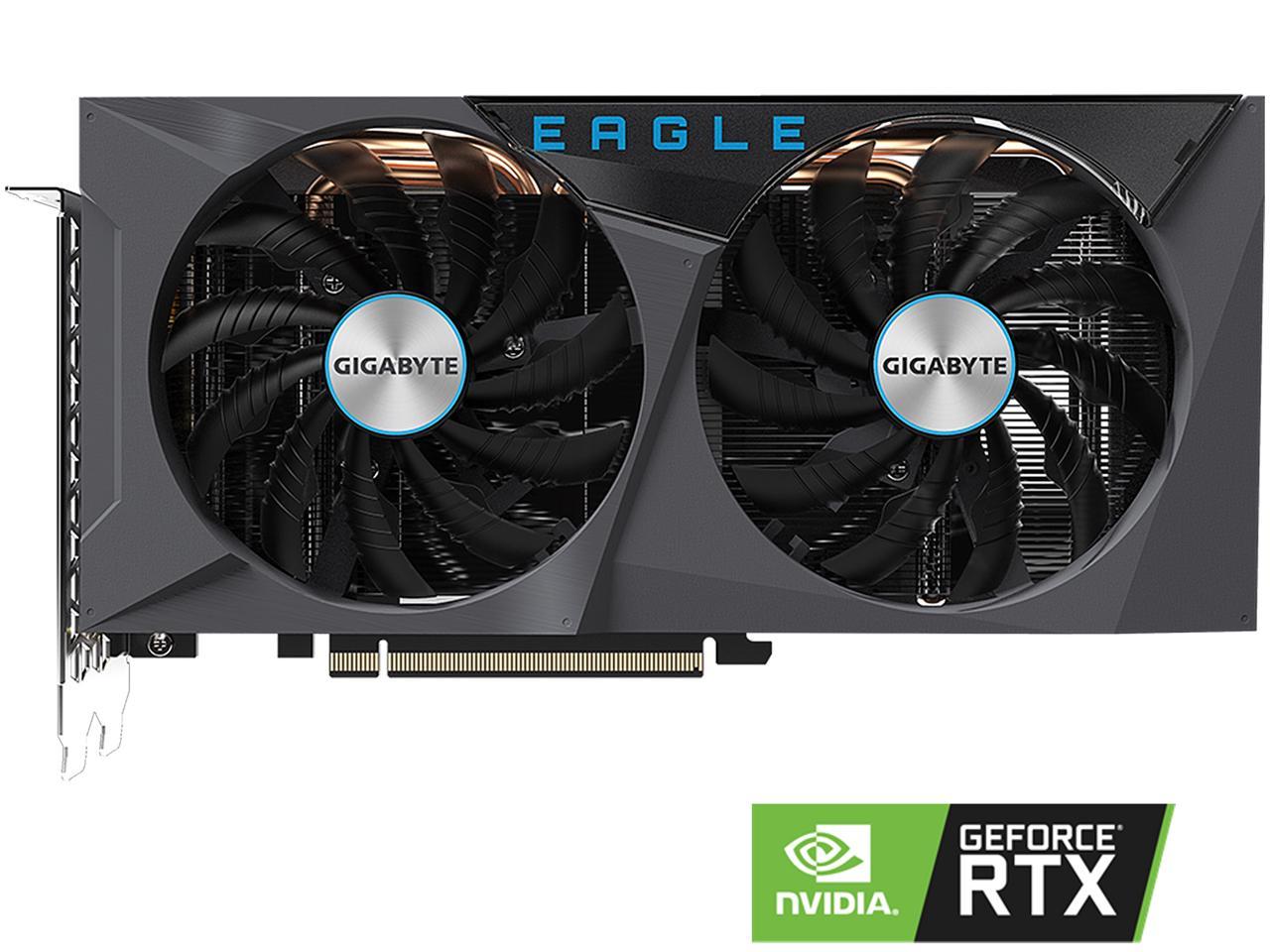 Gigabyte NVIDIA GeForce RTX 3060 Ti EAGLE OC 8GB GDDR6 256-Bit Dual Fan Graphics Card (GV-N306TEAGLE OC-8GD) - Image 2