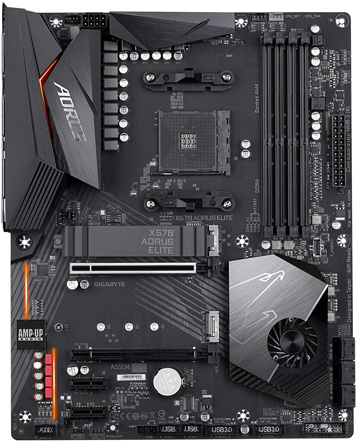 Gigabyte X570 AORUS ELITE WIFI GAMING Motherboard for 2nd/ 3rd Gen Ryzen Processors - AM4 Socket - Image 2