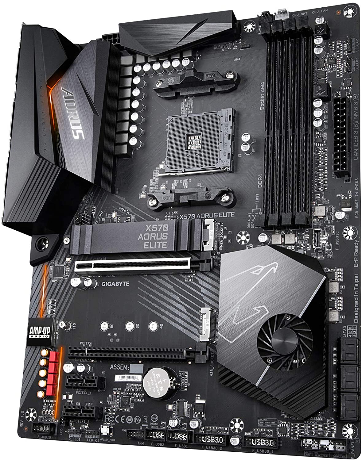 Gigabyte X570 AORUS ELITE WIFI GAMING Motherboard for 2nd/ 3rd Gen Ryzen Processors - AM4 Socket - Image 3