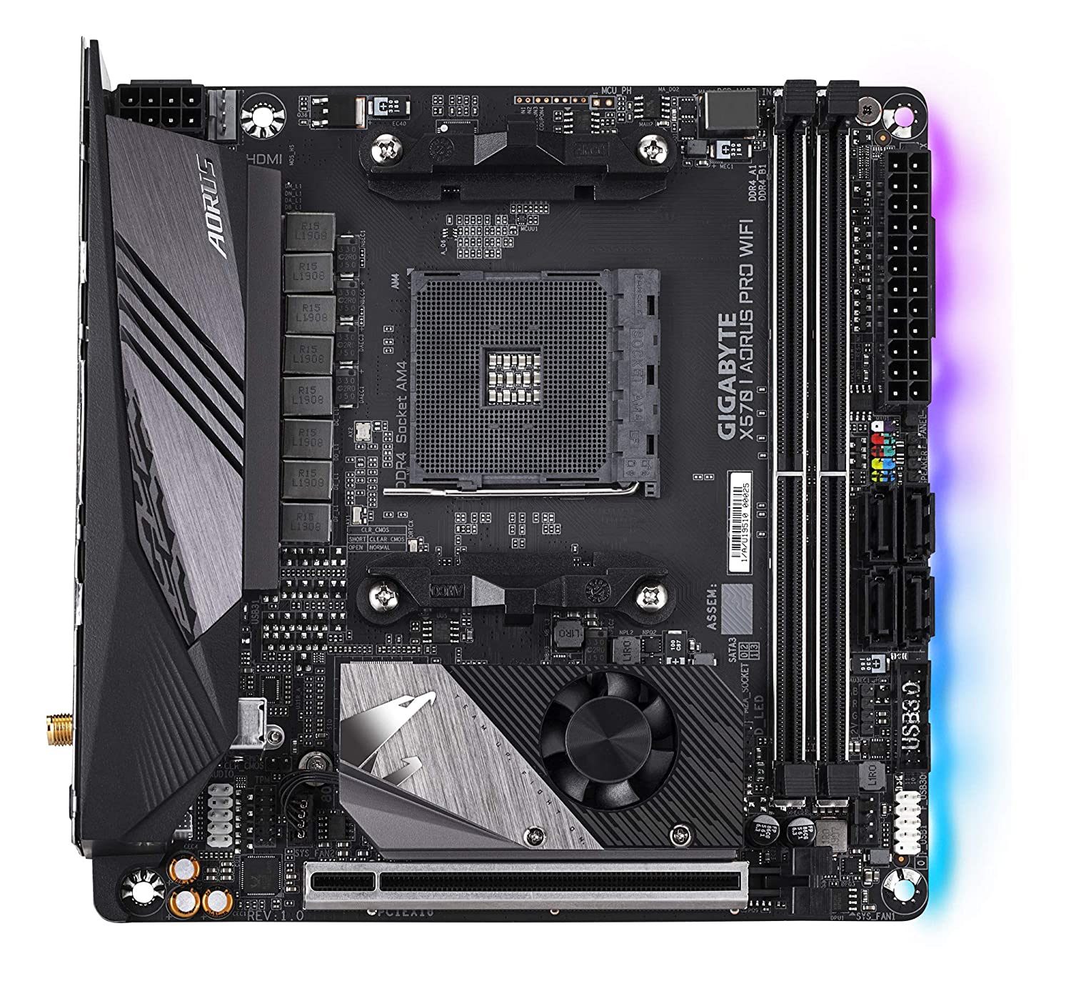 Gigabyte X570 I AORUS PRO WIFI Motherboard for Ryzen 5000 Series/ 2nd Gen/ 3rd Gen Processors - AM4 Socket - Image 2