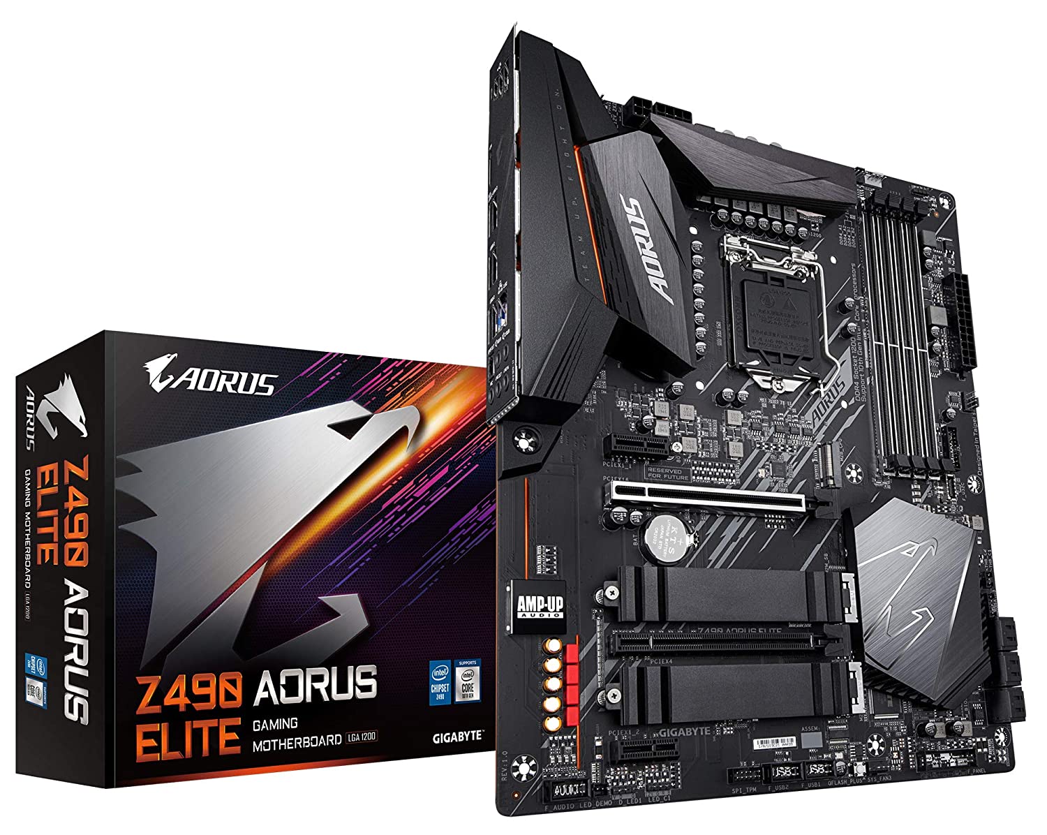 Gigabyte Z490 AORUS ELITE Motherboard for Intel 10th Gen Processors - LGA1200 Socket