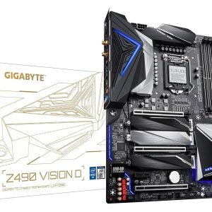 Gigabyte Z490 VISION D (Wi-Fi) Thunderbolt 3 Motherboard with USB 3.2 Gen 2 Type-C Ports - LGA1200 Socket