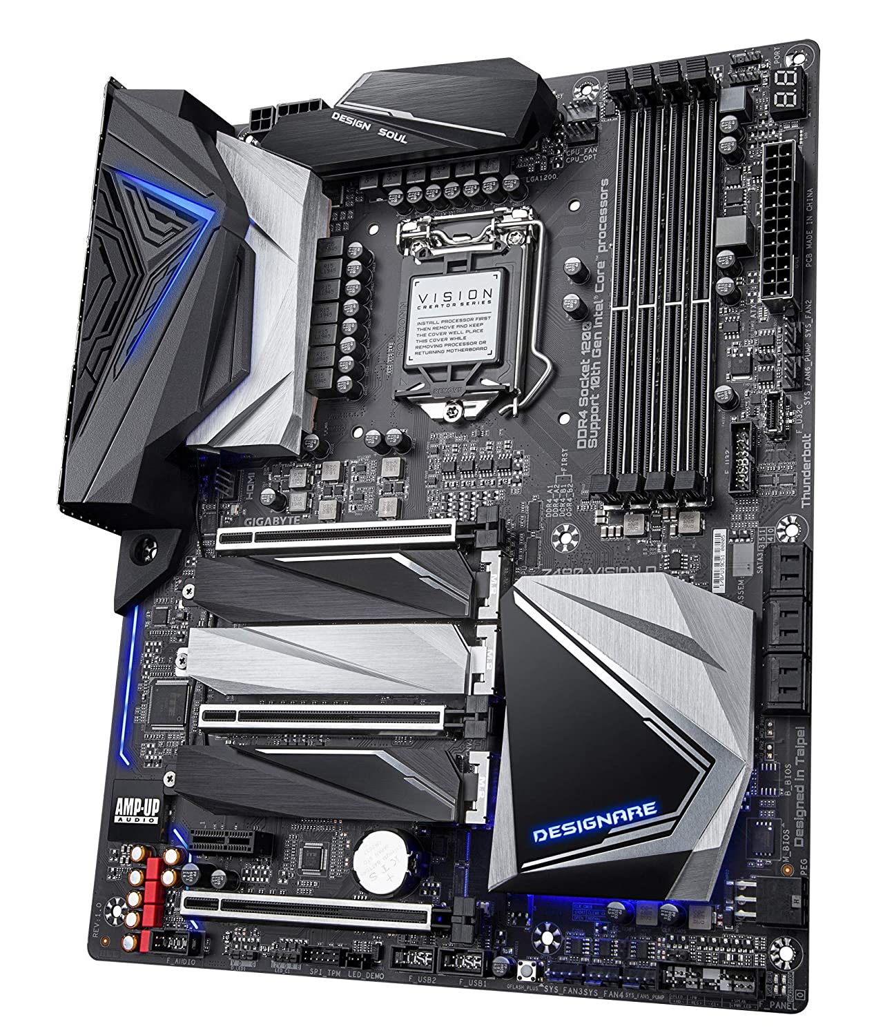 Gigabyte Z490 VISION D (Wi-Fi) Thunderbolt 3 Motherboard with USB 3.2 Gen 2 Type-C Ports - LGA1200 Socket - Image 4