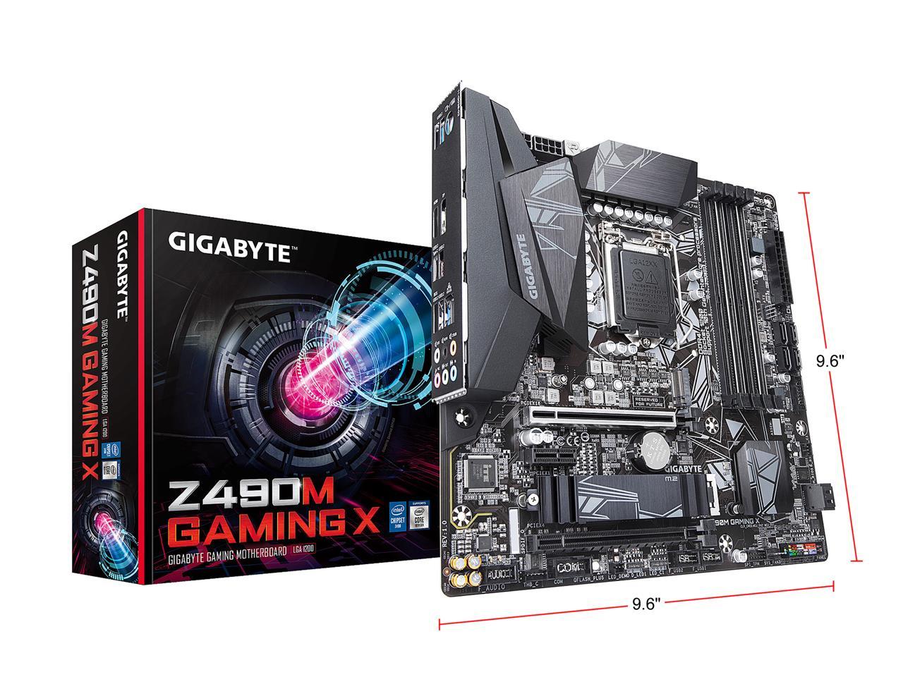 Gigabyte Z490M GAMING X Motherboard for Intel 10th Gen Processors - LGA1200 Socket