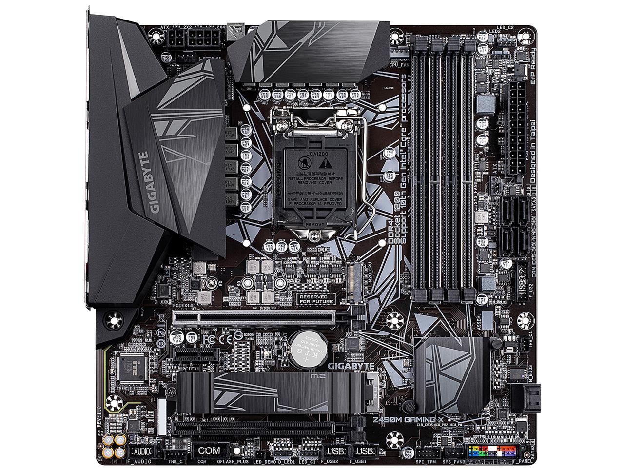 Gigabyte Z490M GAMING X Motherboard for Intel 10th Gen Processors - LGA1200 Socket - Image 2