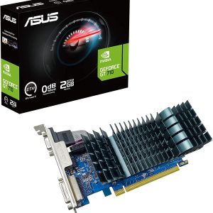 Asus GeForce 710 2GB DDR3 EVO Low Profile Graphics Card for Silent HTPC Builds (GT710-SL-2GD3-BRK-EVO)