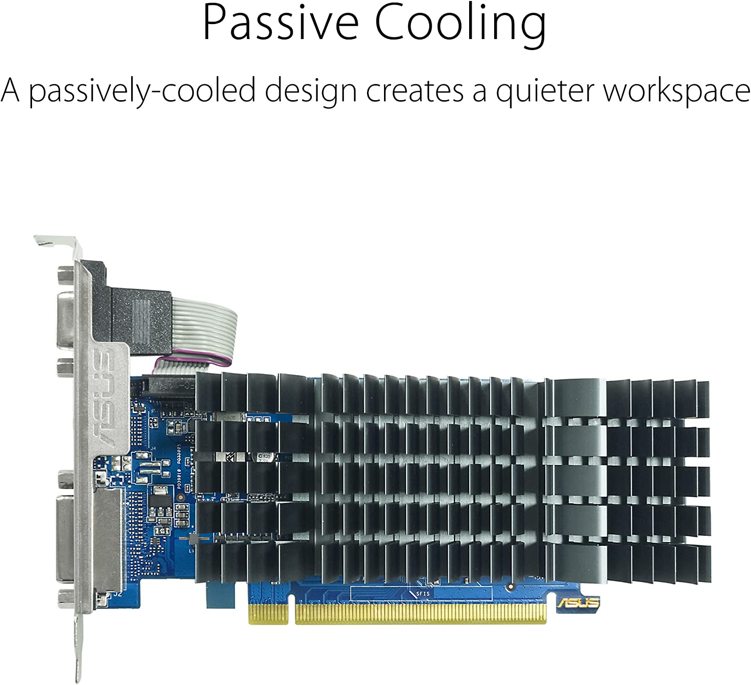 Asus GeForce 710 2GB DDR3 EVO Low Profile Graphics Card for Silent HTPC Builds (GT710-SL-2GD3-BRK-EVO) - Image 2