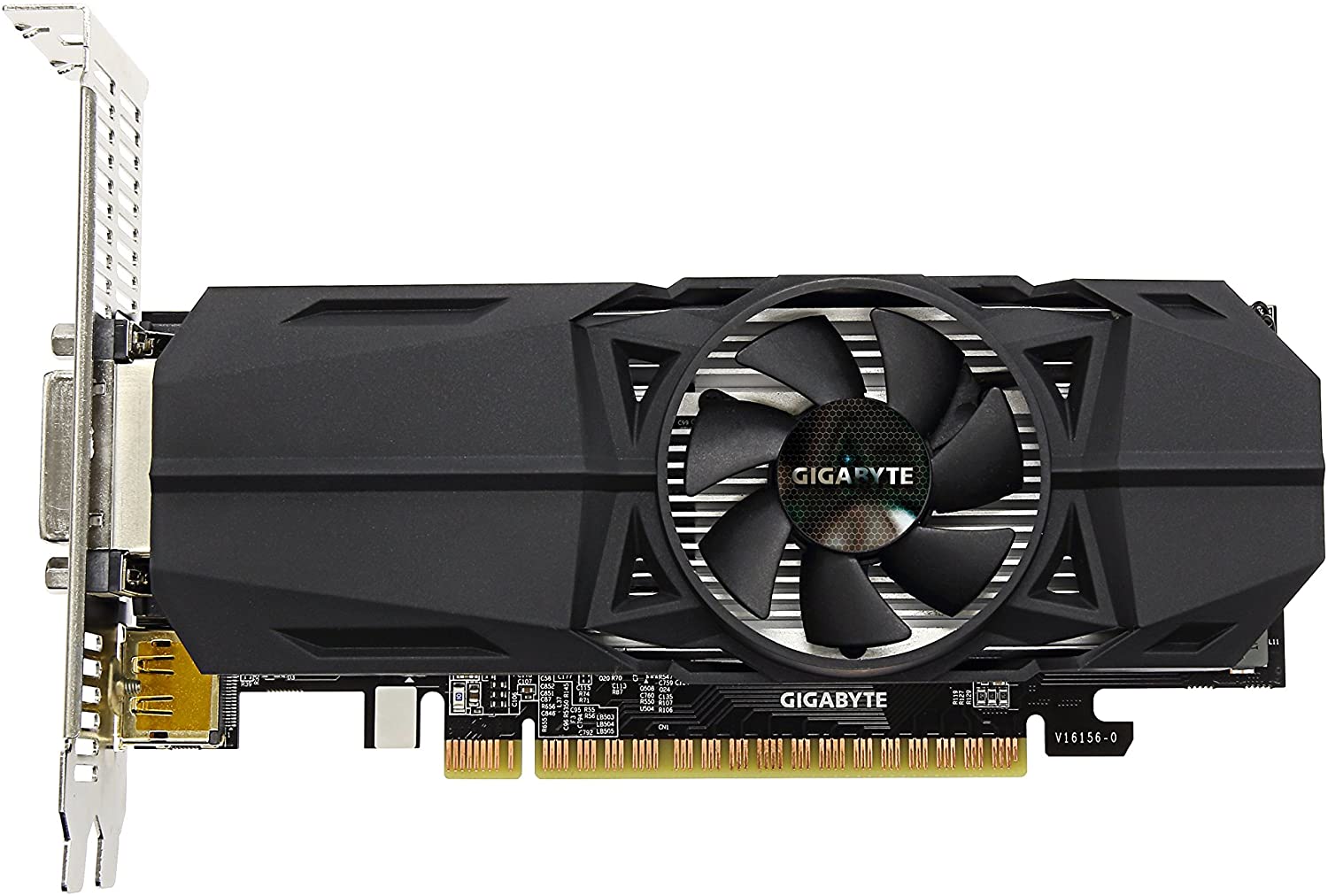 Gigabyte NVIDIA GeForce GTX 1050 Ti OC Low Profile 4G 4GB GDDR5 128-Bit Turbo Fan Graphics Card (GV-N105TOC-4GL) - Image 2