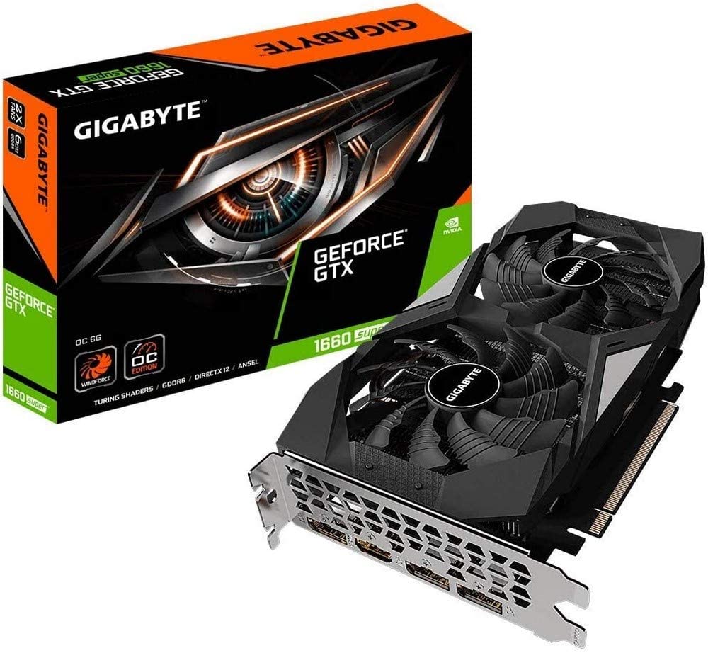Gigabyte NVIDIA GeForce GTX 1660 SUPER OC 6G 6GB GDDR6 192-Bit Graphics Card (GV-N166SOC-6GD)