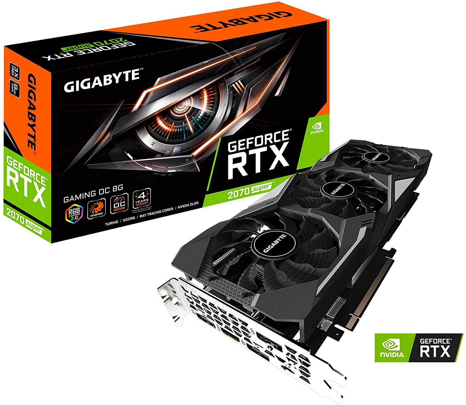 Gigabyte NVIDIA GeForce RTX 2070 Super GAMING OC 3X 8G 8GB GDDR6 256-Bit Triple Fan Graphics Card (GV-N207SGAMING OC-8GD)