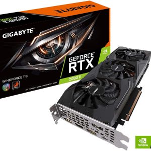 Gigabyte NVIDIA GeForce RTX 2080 Ti WINDFORCE 11G 11GB GDDR6 352-Bit Triple Fan Graphics Card (GV-N208TWF3-11GC)
