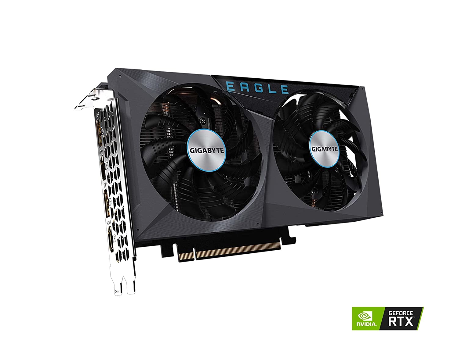 Gigabyte NVIDIA GeForce RTX 3050 EAGLE 8G 8GB GDDR6 128-Bit Dual Fan Graphics Card (GV-N3050EAGLE-8GD) - Image 2