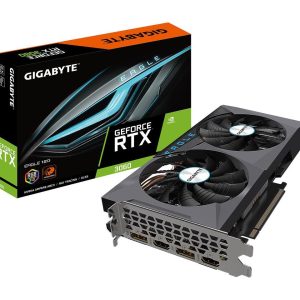 Gigabyte NVIDIA GeForce RTX 3060 Eagle 12G 12GB GDDR6 192-Bit Dual Fan Graphics Card (GV-N3060EAGLE-12GD)
