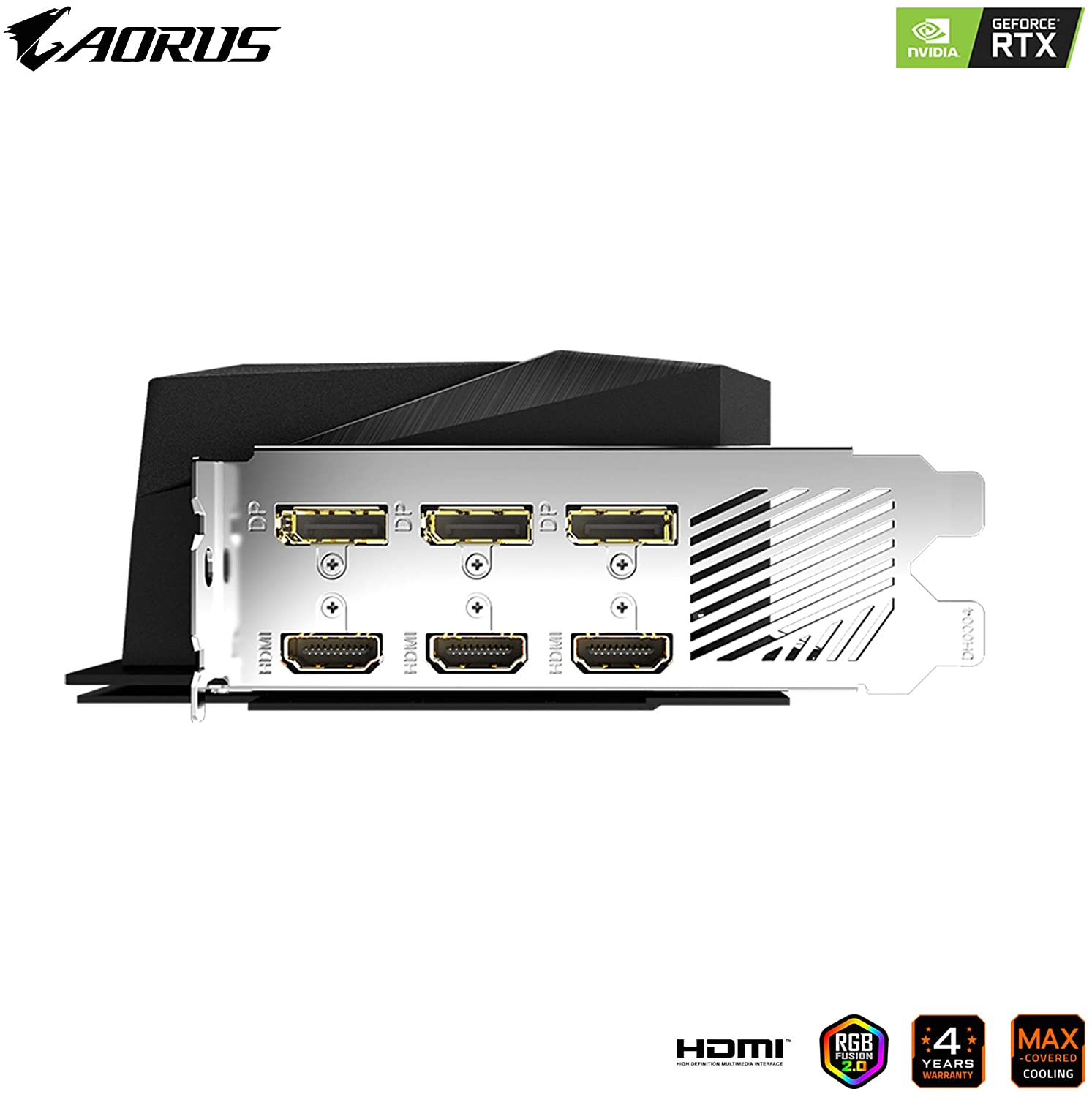 Gigabyte NVIDIA AORUS GeForce RTX 3060 Ti MASTER 8G 8GB GDDR6 256-Bit Triple Fan Graphics Card (GV-N306TAORUS M-8GD) - Image 5