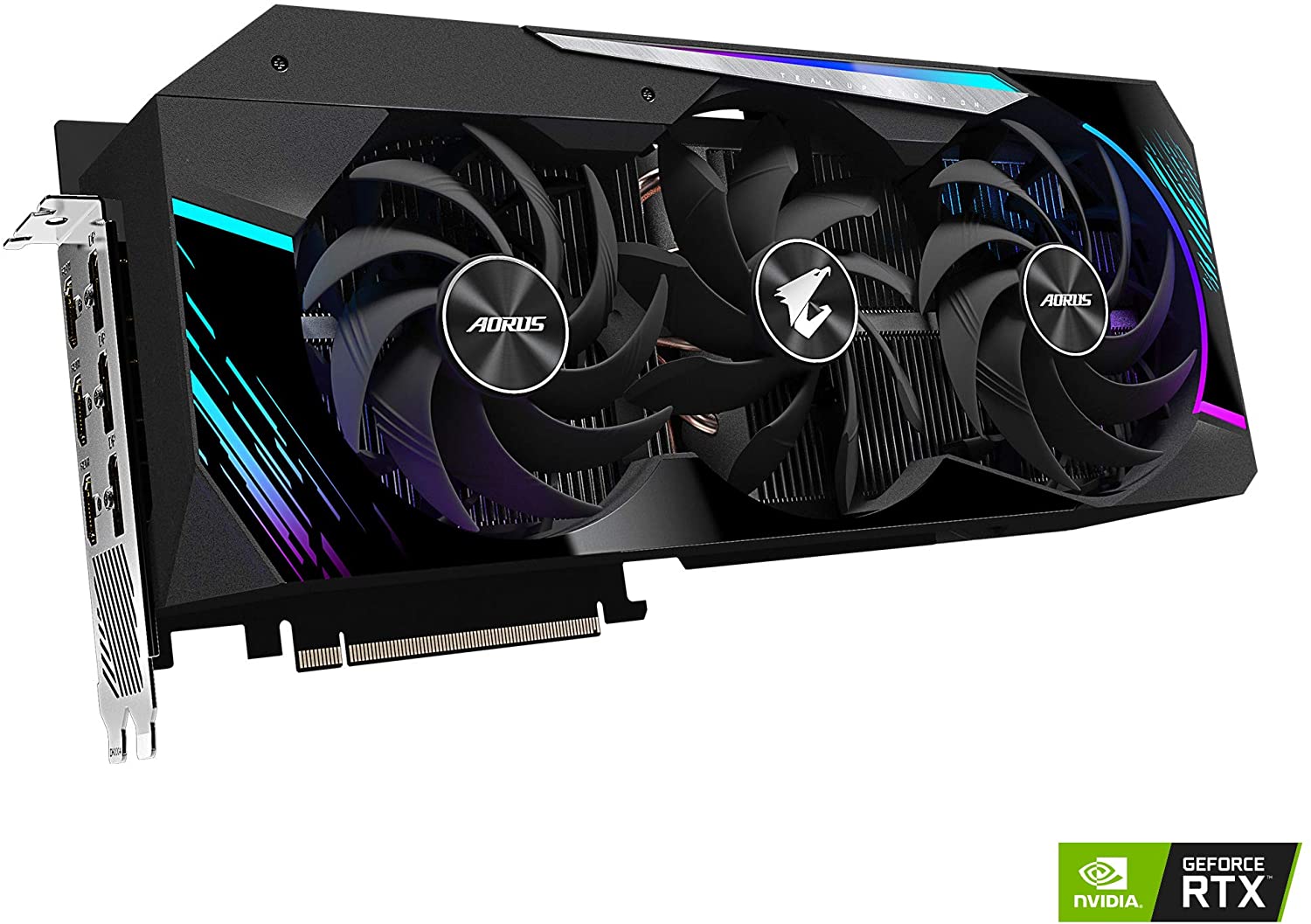Gigabyte AORUS GeForce RTX 3080 Master 10G 10GB GDDR6X 320-Bit Triple Fan Graphics Card (GV-N3080AORUS M-10GD) - Image 2
