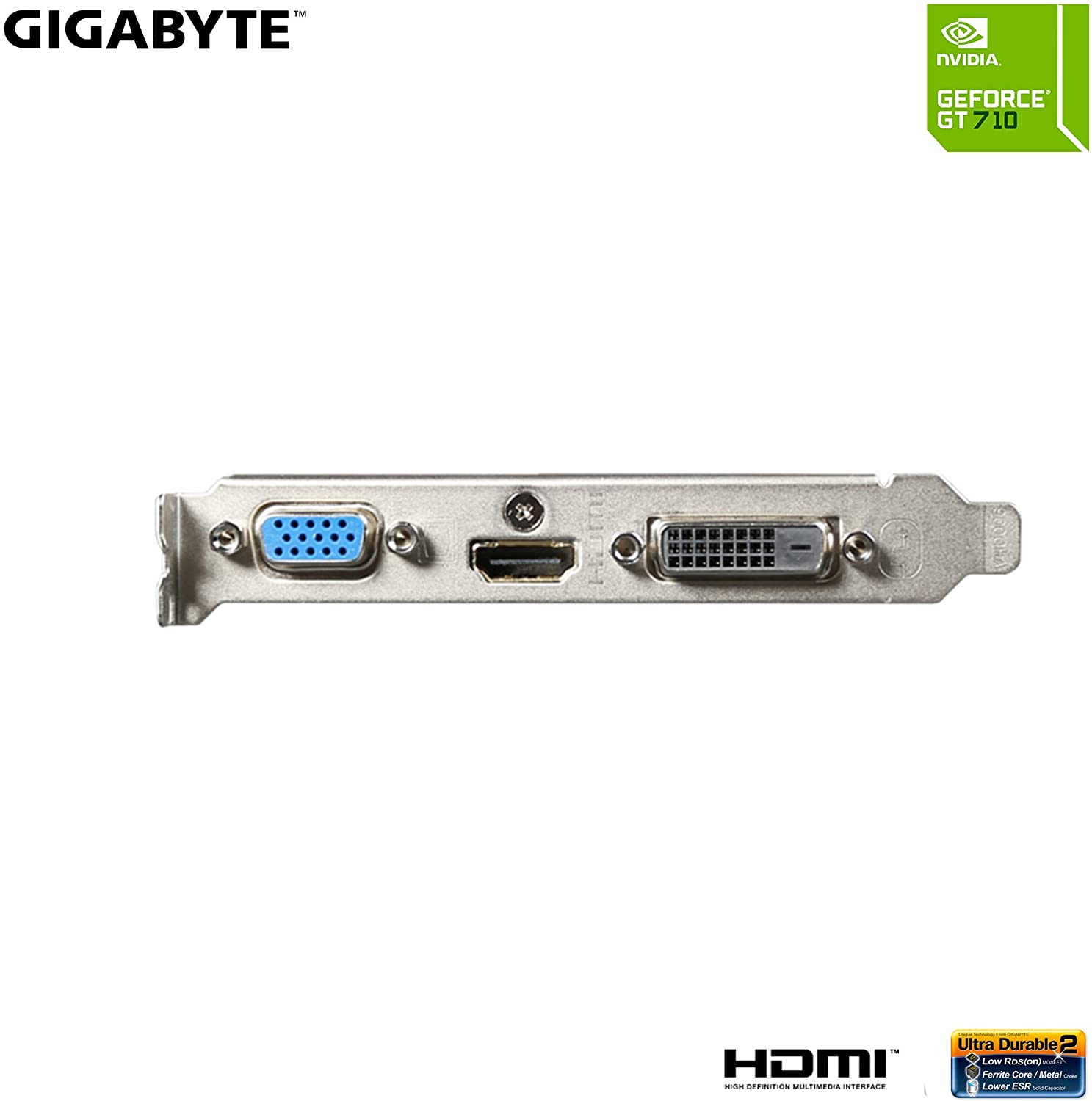 Gigabyte NVIDIA GeForce GT 710 2GB DDR3 64-Bit Graphics Card (GV-N710D3-2GL) - Image 4