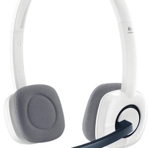 Logitech H150 Stereo Headset (Dual Pins for Mic & Audio/ in-line Controls) - White