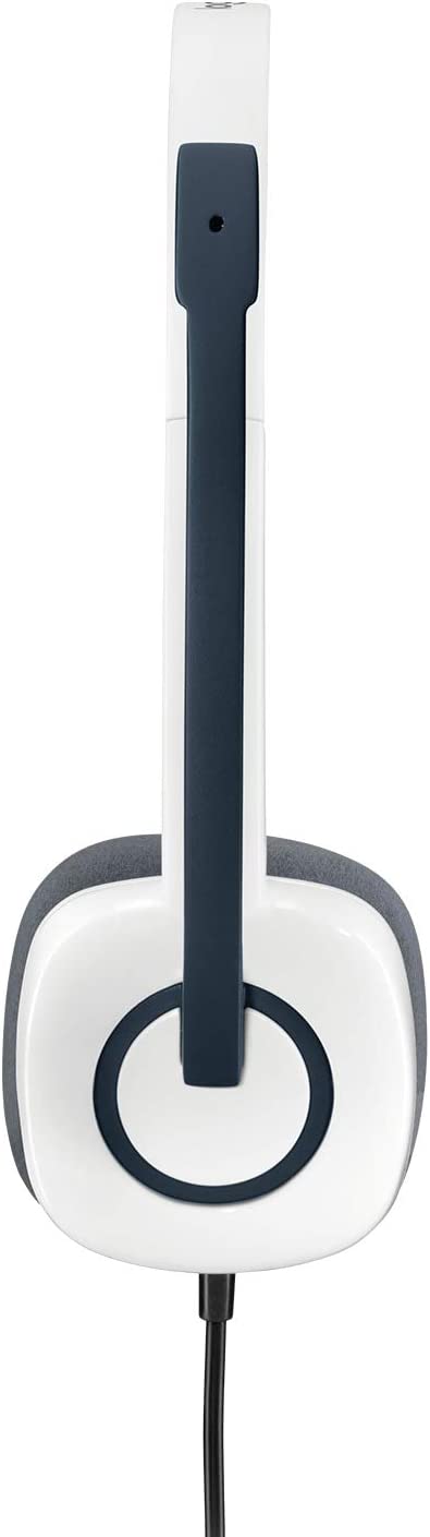 Logitech H150 Stereo Headset (Dual Pins for Mic & Audio/ in-line Controls) - White - Image 3