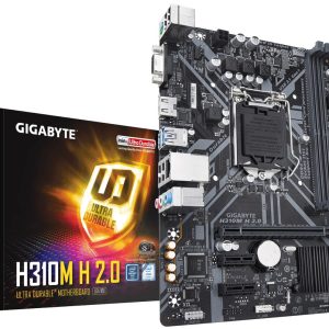 Gigabyte H310M-H 2.0 Ultra Durable Motherboard for Intel 6th/ 7th/ 8th/ 9th Gen Processors - LGA1151 Socket