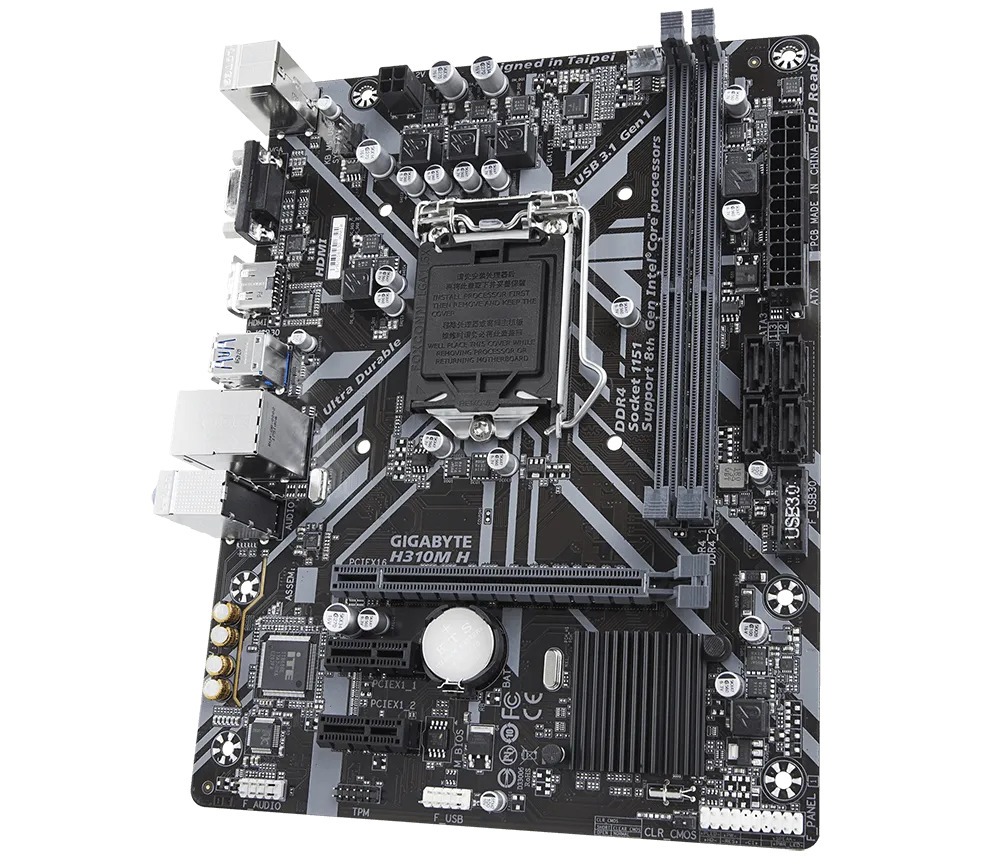 Gigabyte H310M H Ultra Durable Motherboard for Intel 8th/9th Gen Processors - LGA1151 Socket - Image 3