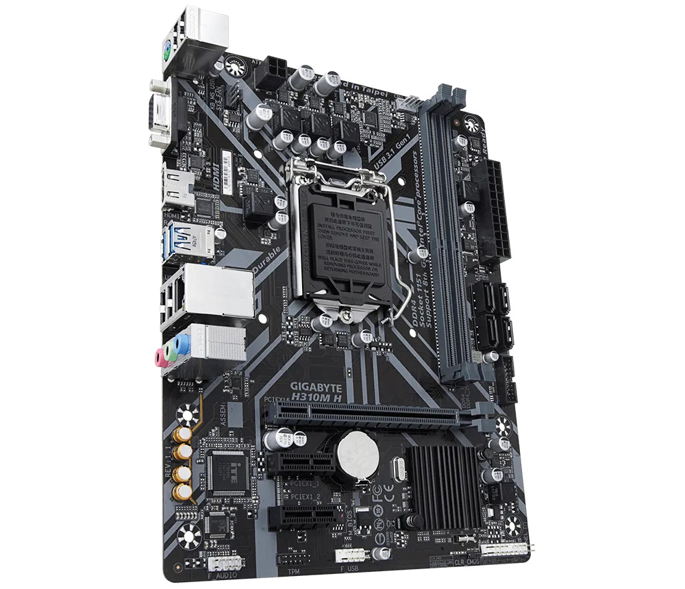 Gigabyte H310M H Ultra Durable Motherboard for Intel 8th/9th Gen Processors - LGA1151 Socket - Image 4