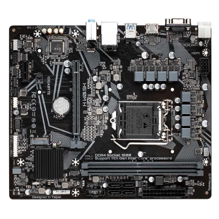 Gigabyte H510M H V2 Micro-ATX Motherboard for Intel 10th/ 11th Gen Processors - LGA1200 Socket - Image 2