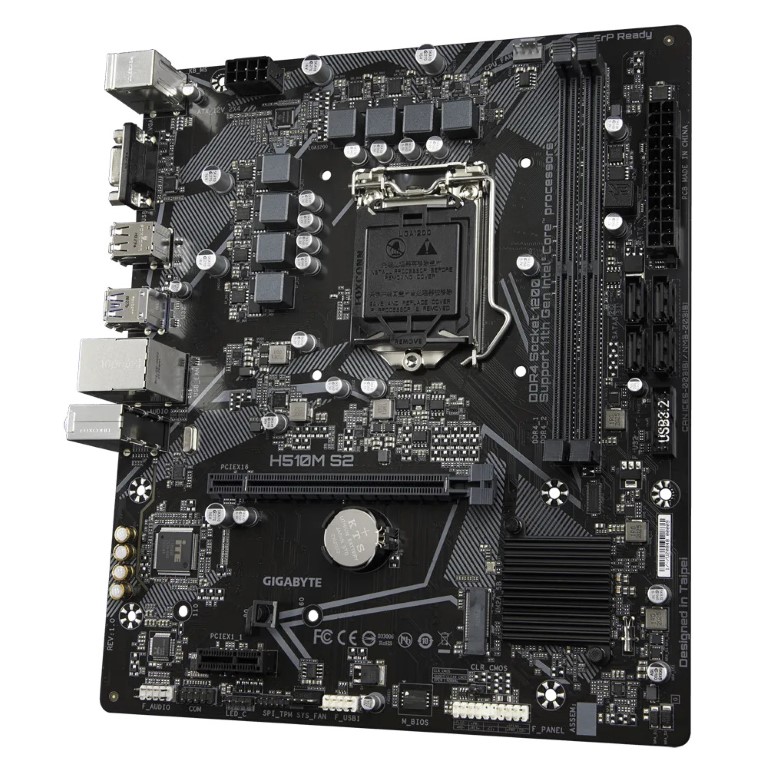 Gigabyte H510M-S2 Micro-ATX Motherboard for Intel 10th/ 11th Gen Processors - LGA1200 Socket - Image 4
