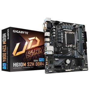 Gigabyte H610M S2H DDR4 Motherboard For Intel 12th Gen Processors - LGA1700 Socket
