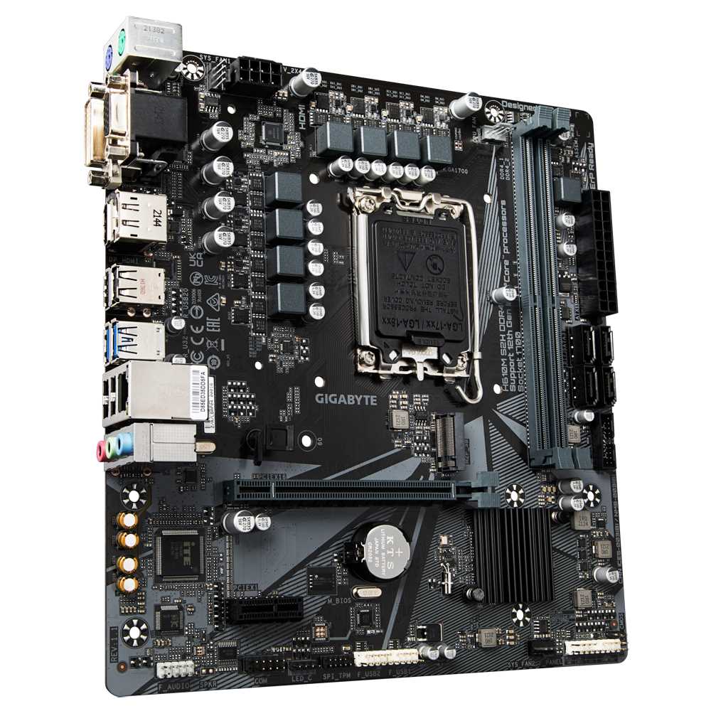 Gigabyte H610M S2H DDR4 Motherboard For Intel 12th Gen Processors - LGA1700 Socket - Image 3