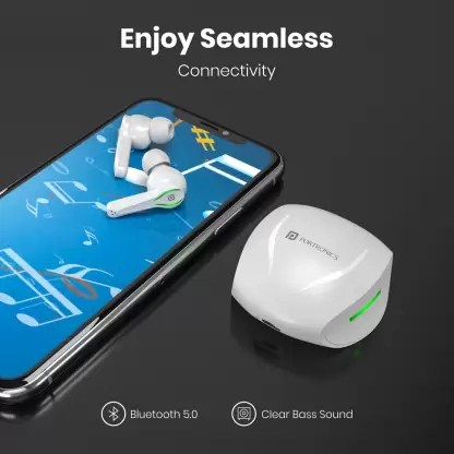 Portronics Harmonics Twins 23 Smart TWS Earbuds with Type-C Charging, Voice Assistant, Upto 14 hrs Playtime - Black (POR-1415) - Image 2