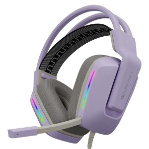 Zebronics Havoc Premium Gaming Over Ear Headphone with Dolby Atmos Subscription/ 50mm Neodymium Drivers/ Extra Soft Ear Cushion/ Suspension Headband/ Braided Cable (Purple)