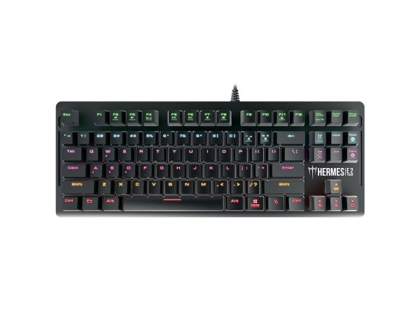 Gamdias Hermes E2 Gaming Mechanical Keyboard with 87 Keys, Blue Switches, Anti-ghosting, Multimedia Control Key with Metal Plate
