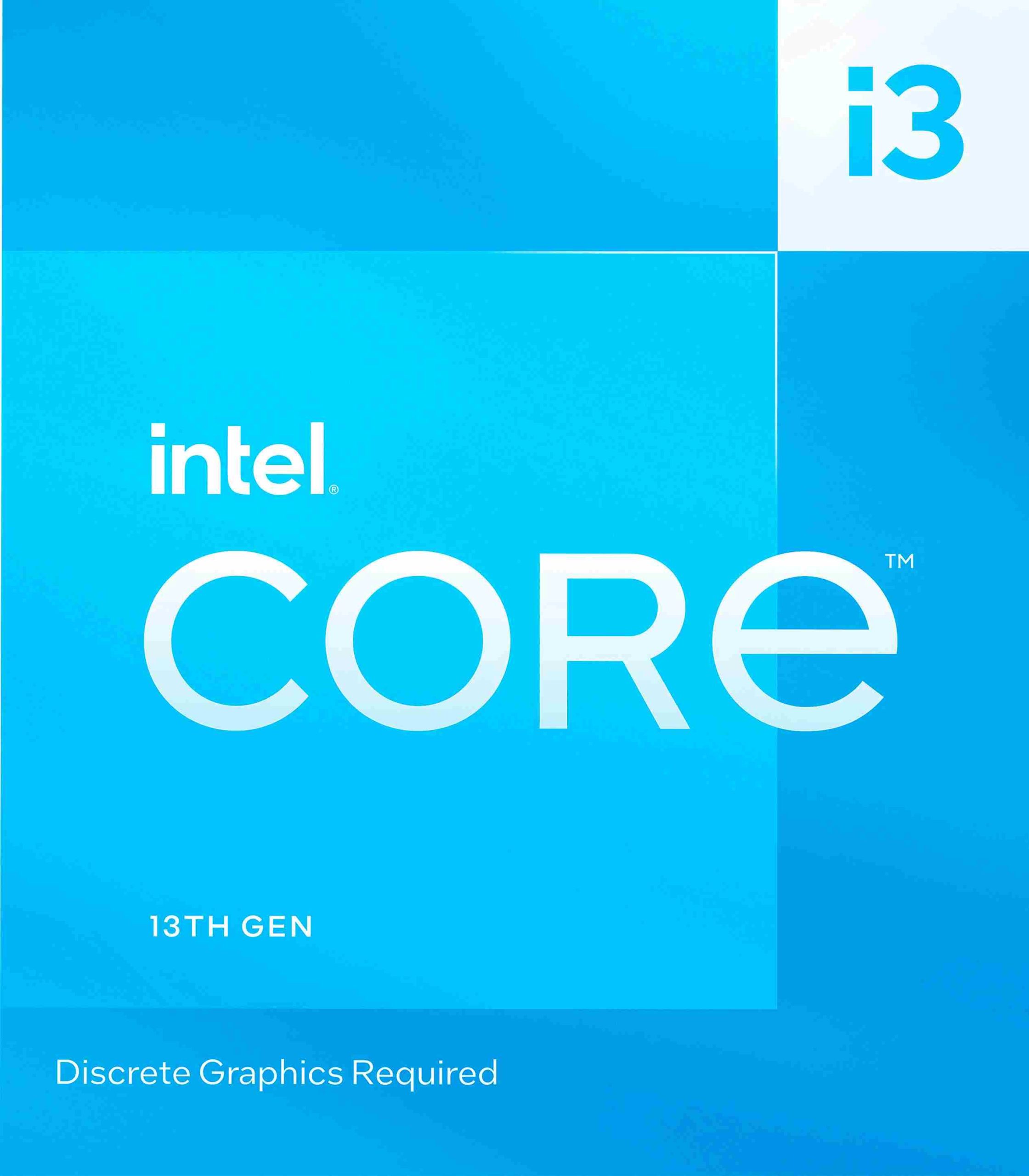 Intel Core i3-13100F 13th Generation Processor - LGA1700 Socket (4 Cores/ 3.4 GHz/ 4.5 GHz Turbo/ 12MB+5MB Cache/ 8 Threads/ Raptor Lake/ Descrete Graphics Required)