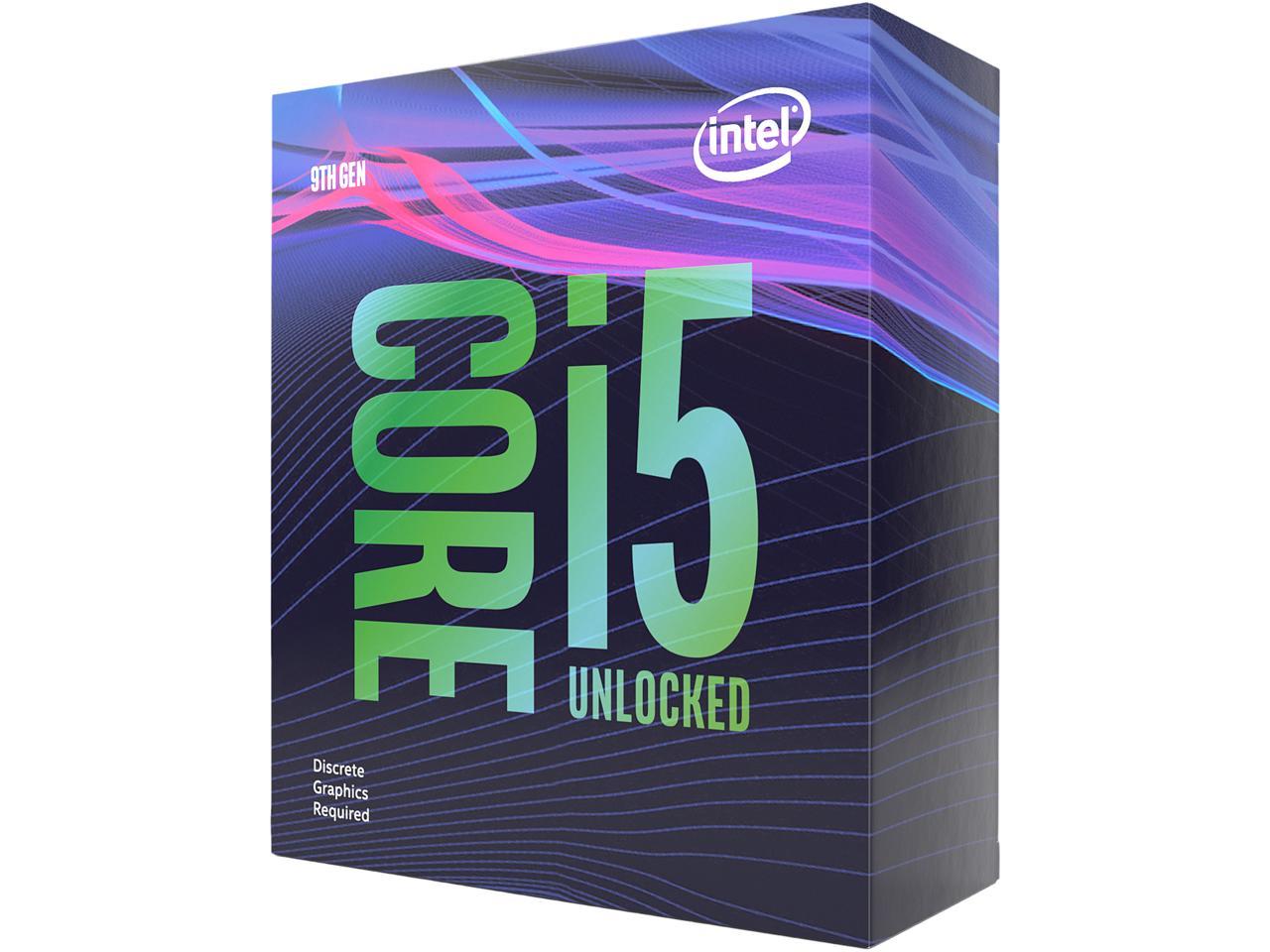 Intel Core i5-9600KF 9th Generation Processor - LGA1151 Socket (6 Cores/ 3.70GHz/ 4.60 GHz Turbo/ 9MB Cache/ 6 Threads/ Coffee Lake/ Discrete Graphics Required)