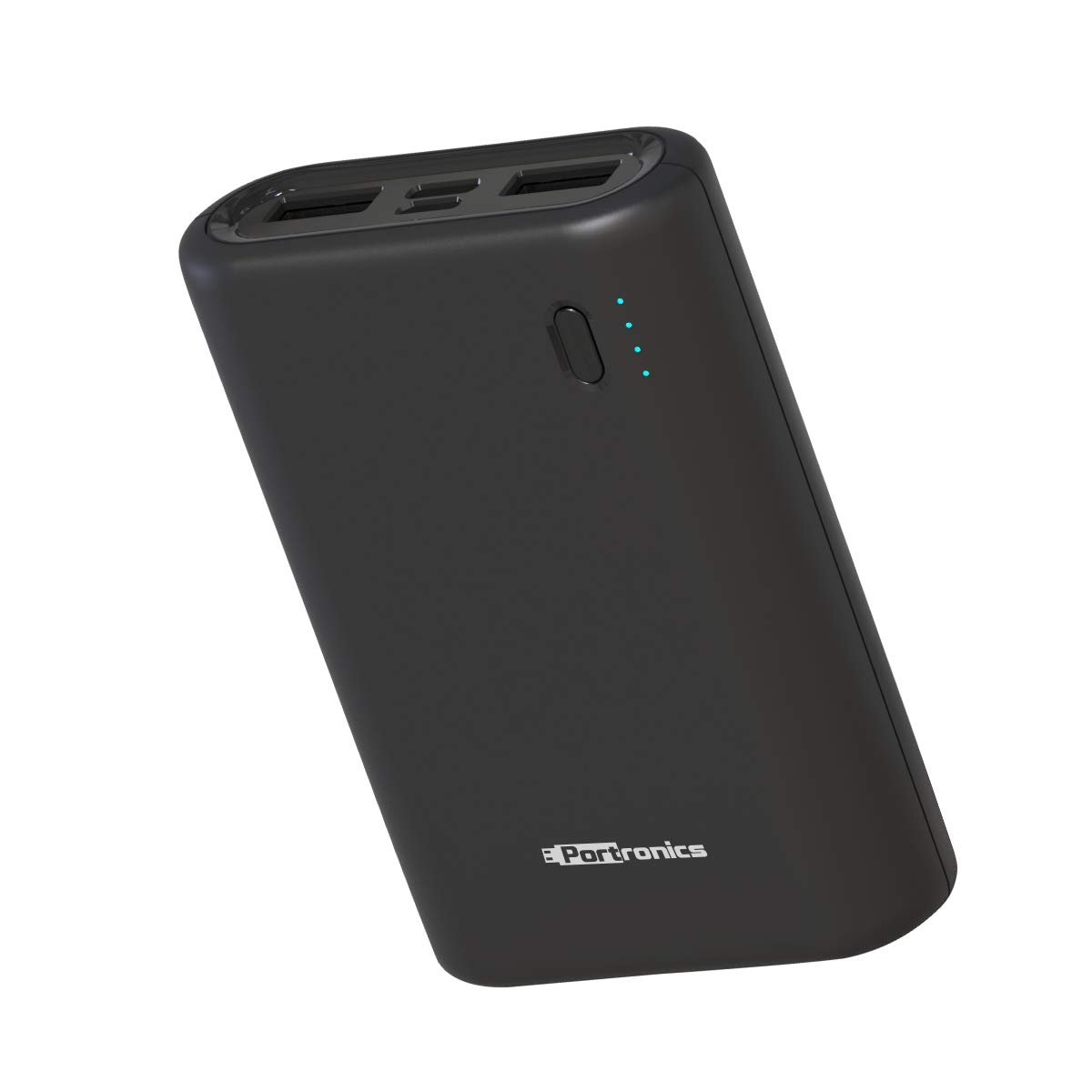 Portronics Indo 10X 10000mAh Power Bank with Dual Input - Black (POR-1008)