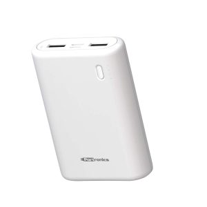 Portronics Indo 10X 10000mAh Power Bank with Dual Input - White (POR-1009)