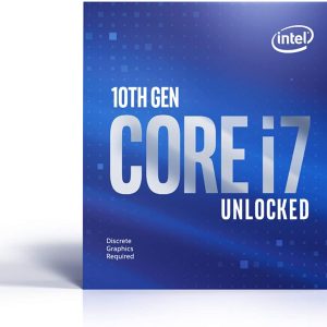 Intel Core i7-10700KF 10th Generation Processor - LGA1200 Socket (8 Core/ 3.8 GHz/ 5.10 GHz Turbo/ 16MB Cache)