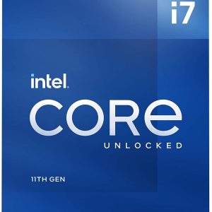Intel Core i7-11700K 11th Generation Processor - LGA1200 Socket (8 Cores/ 3.60 GHz/ 5.00 GHz Turbo/ 16MB Cache/ 16 Threads/ Rocket Lake/ Intel UHD Graphics 750)