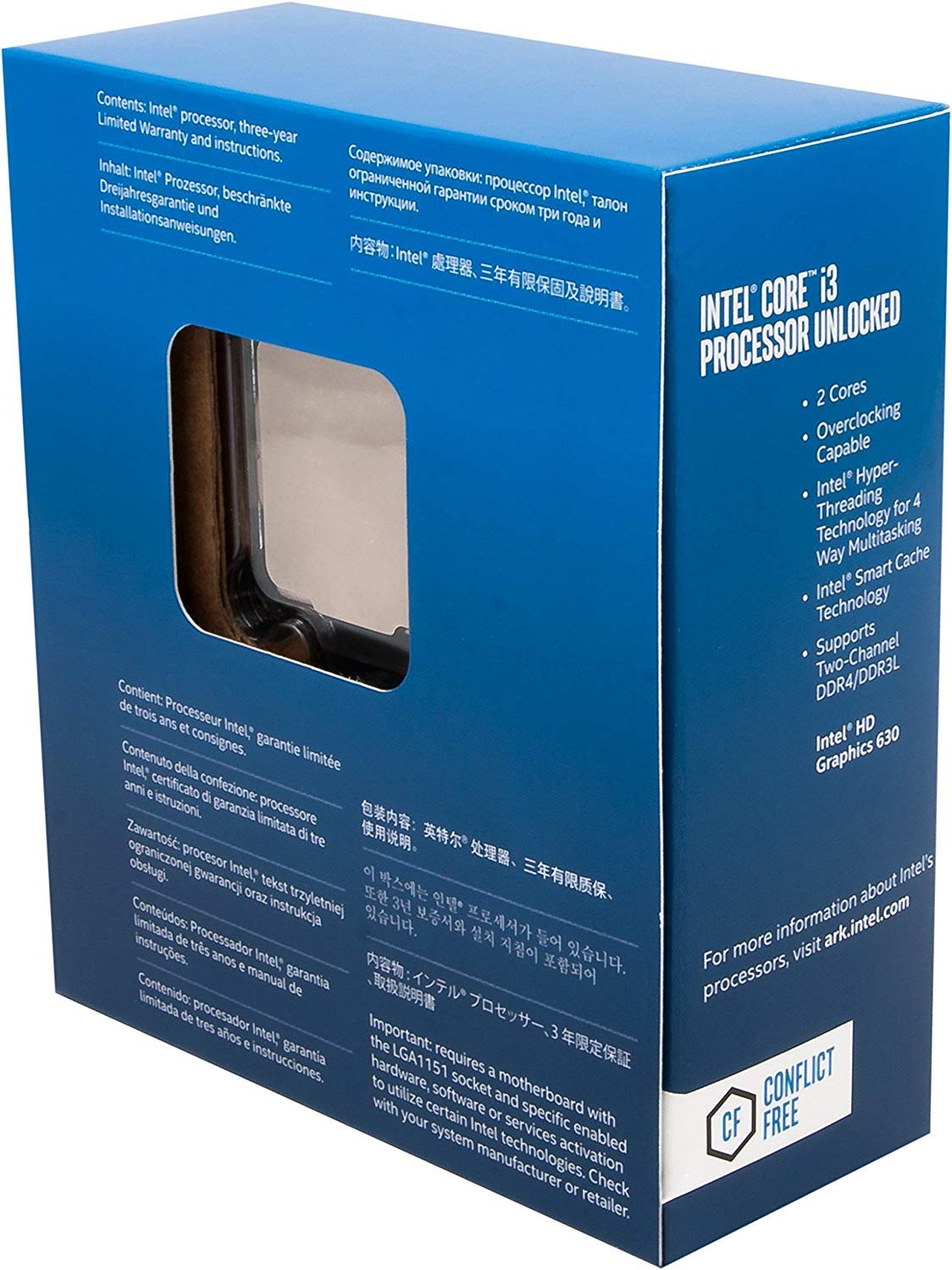 Intel Core i3-7350K 7th Generation Unlocked Processor - Original Box Pack (4.2 GHz/ Dual Core/ 4MB Cache/ LGA1151 Socket) - Image 2