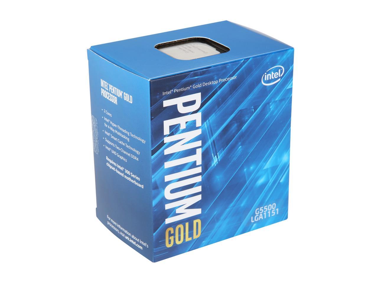 Intel Pentium Gold G5500 Dual Core 8th Generation Processor - LGA1151 Socket (Coffee Lake Series/ 3.80 GHz/ 4MB Cache) - Image 2